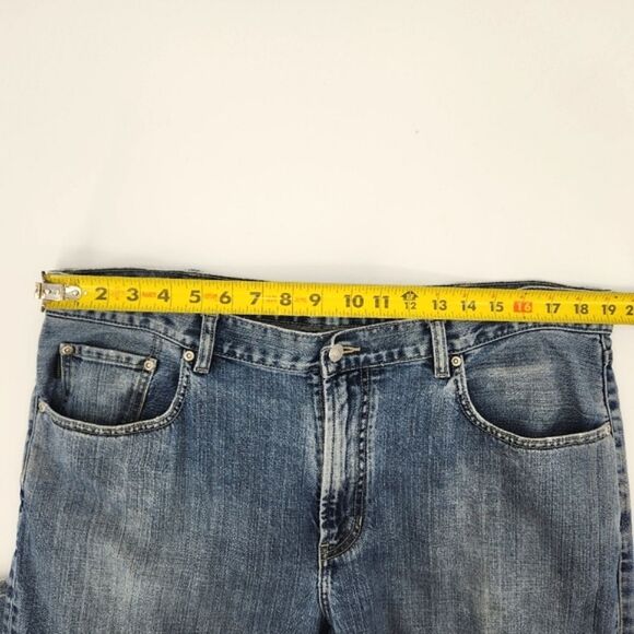 Vintage Structure Premium Denim Jeans Mens 38x32 Straight Leg Y2K 2000s Retro - Picture 7 of 10
